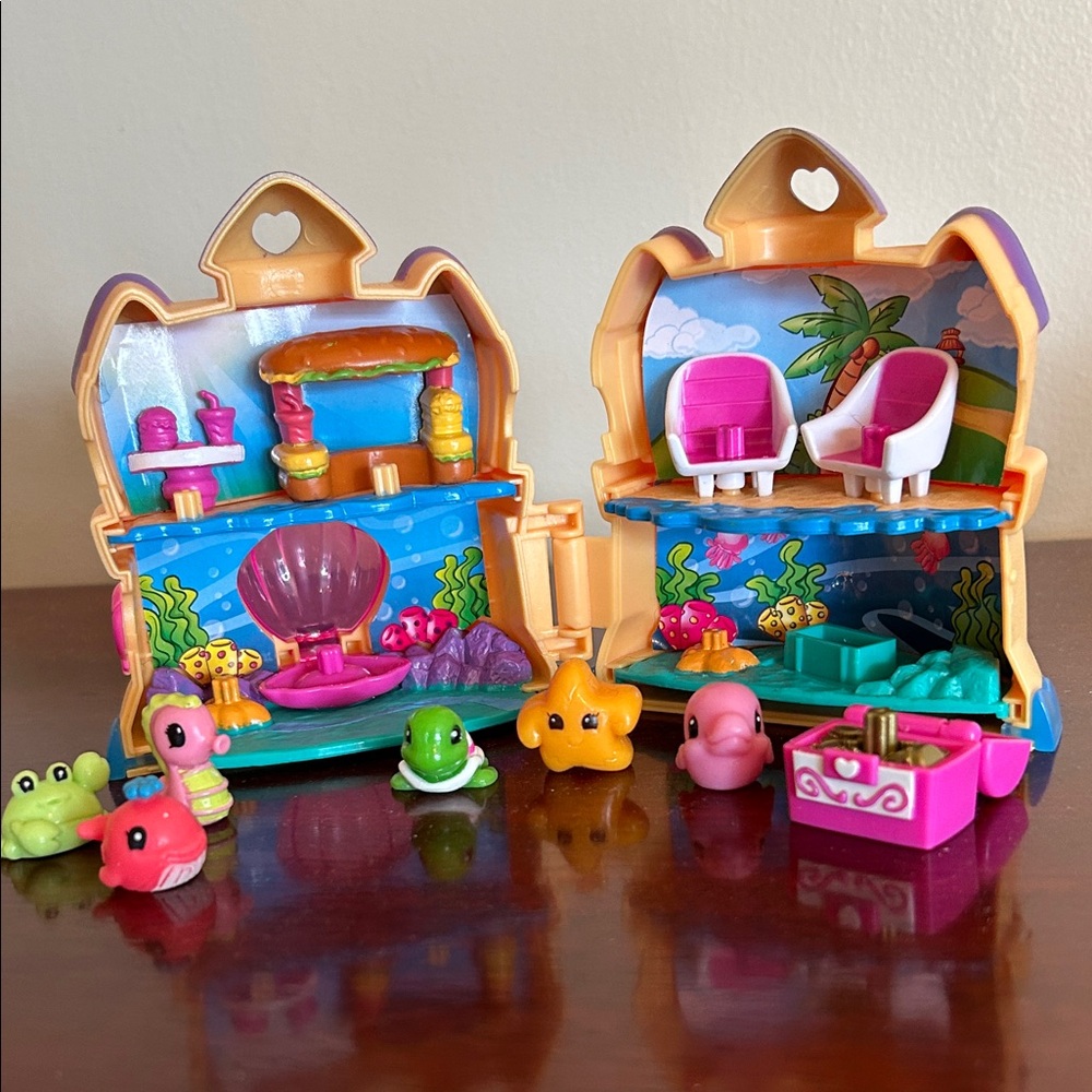 Squinkies Story Time Sand Castle Play Set, complete, BLIP 2012